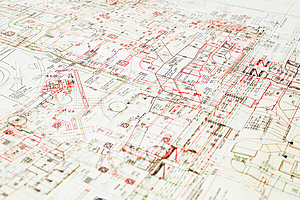 Grundrissplan mit Link zur Unterseite Gebäudewirtschaft